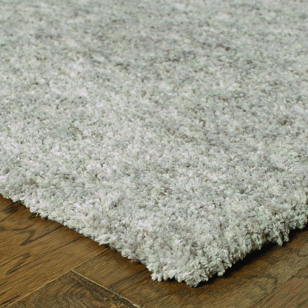 10’ x 13’ Modern Shaggy Soft Gray Indoor Area Rug - 388005. Picture 2