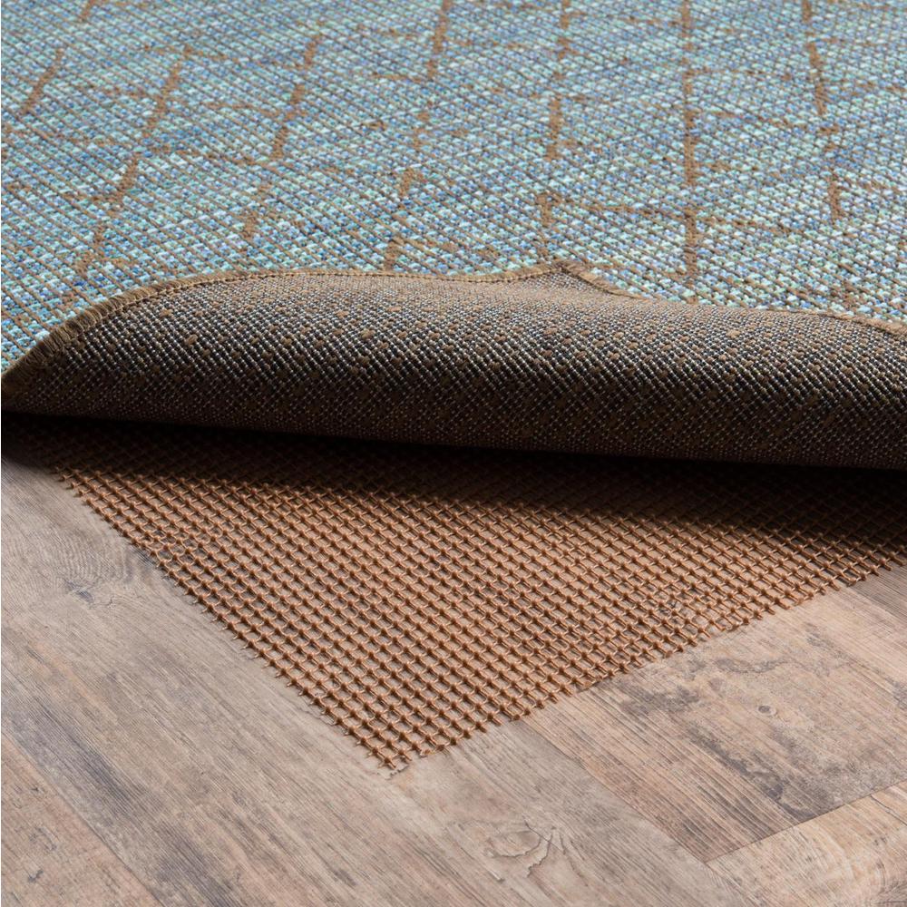 9' x 12' Brown Non Slip Outdoor Rug Pad - 388130. Picture 4