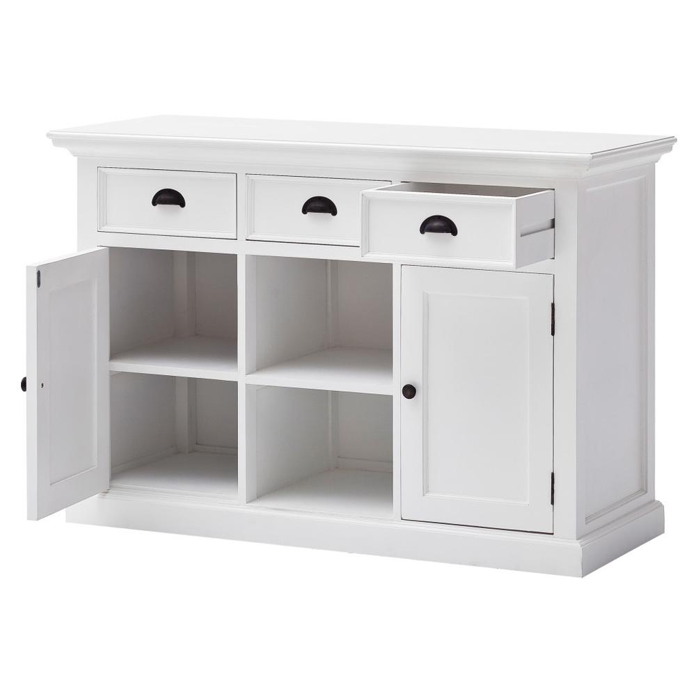 White Modern Farmhouse Large Accent Cabinet with Baskets - 388214. Picture 2