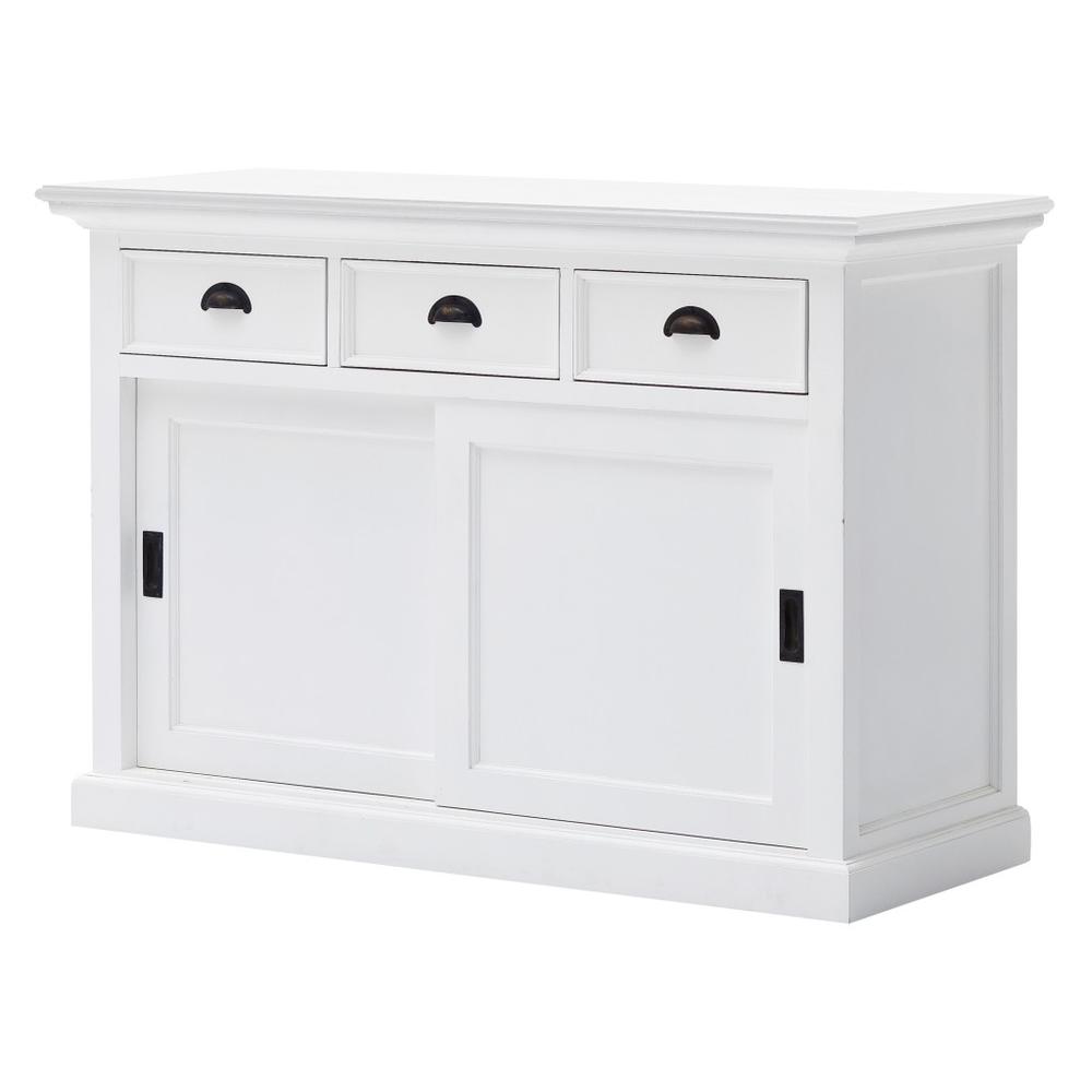 Modern Farmhouse White Buffet Server with Sliding Doors - 388215. Picture 2