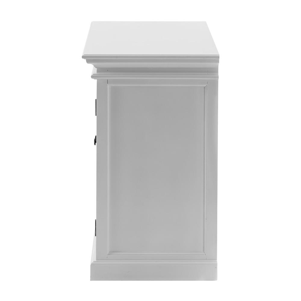Modern Farm White Glass Door Accent Cabinet - 388219. Picture 4
