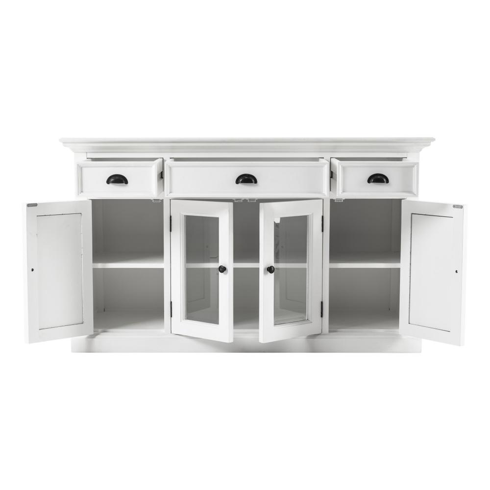 White Accent Cabinet with Glass Doors - 388223. Picture 3