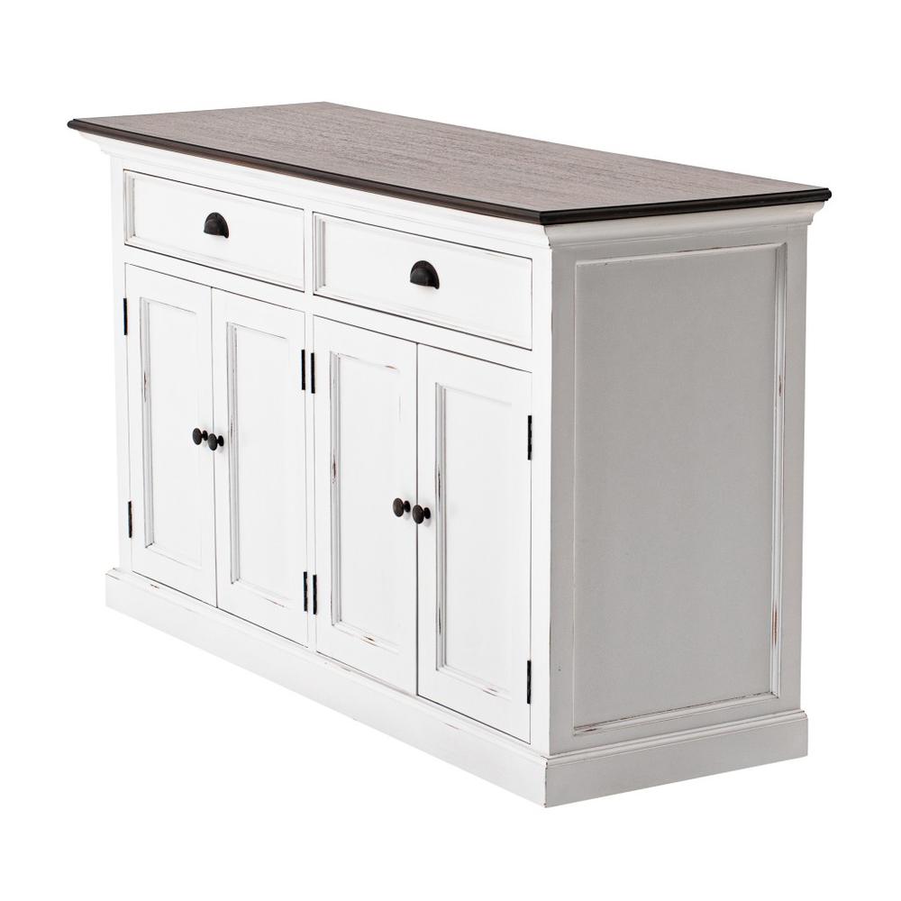 Modern Farmhouse Brown and White Buffet Server - 388226. Picture 2