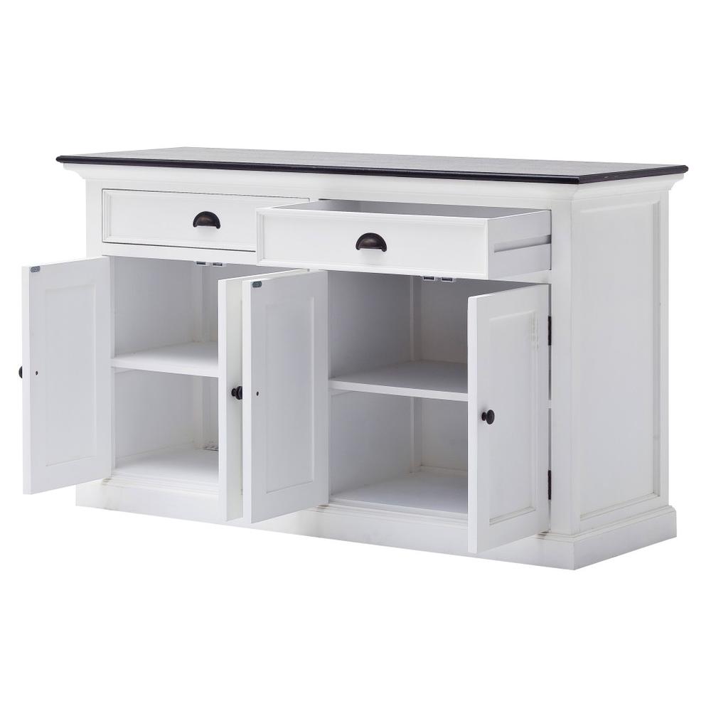 Modern Farmhouse Black and White Buffet Server - 388229. Picture 2
