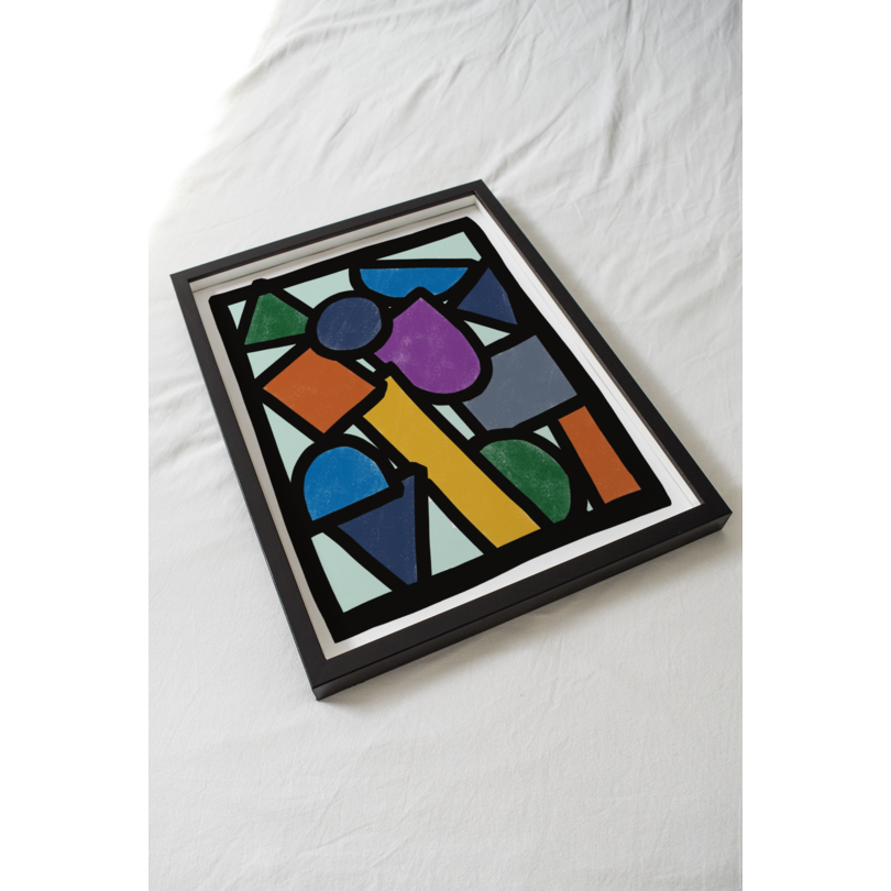 8" x 10" Contemporary Elementary Abstract Wall Art - 388519. Picture 2