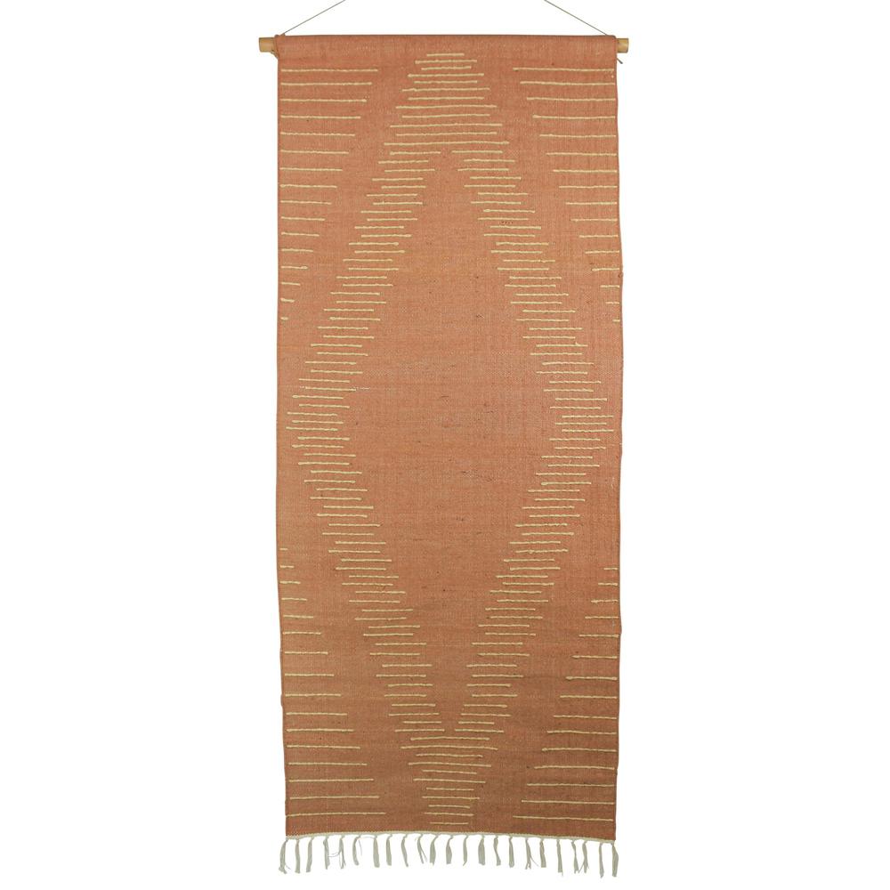 Pale Terracotta Jute Wall Hanging - 388886. Picture 1