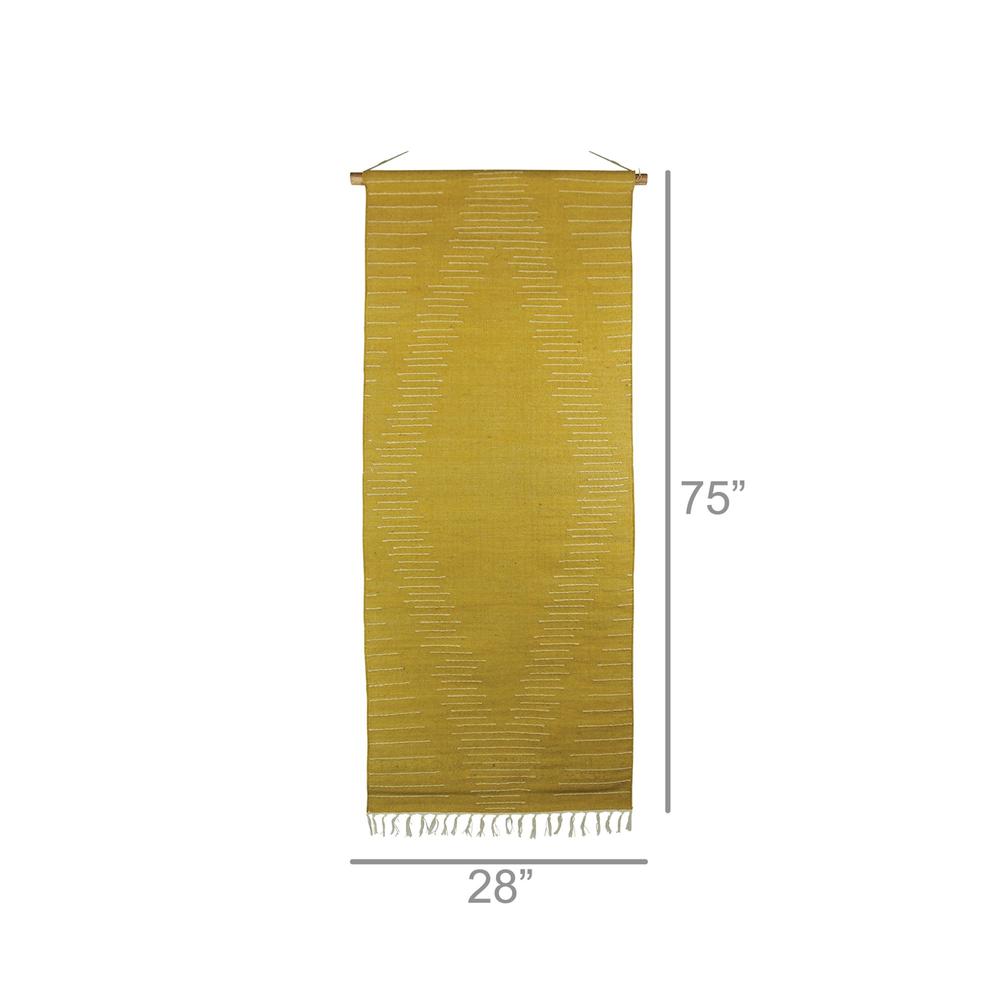 Yellow Ochre Jute Wall Hanging - 388887. Picture 2