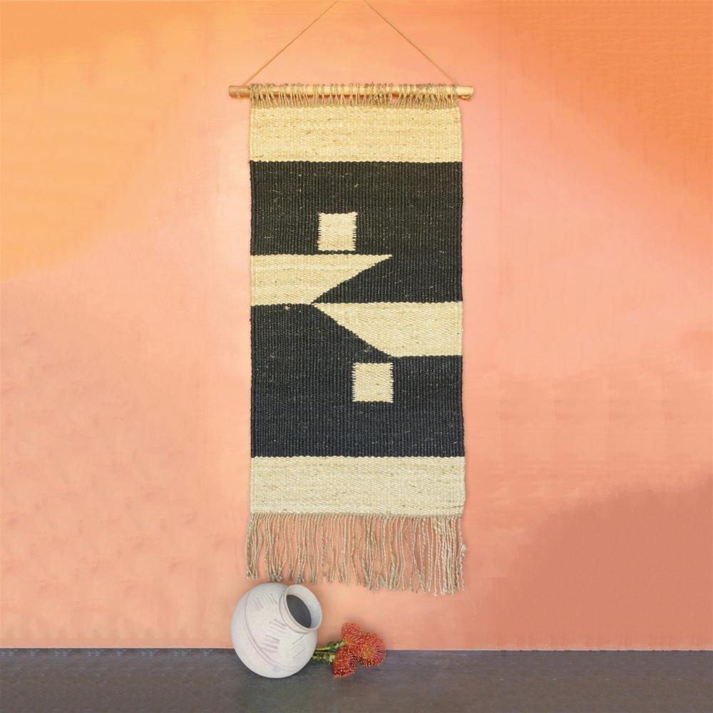 Black and Gold Bohemian Wall Hanging - 388895. Picture 3