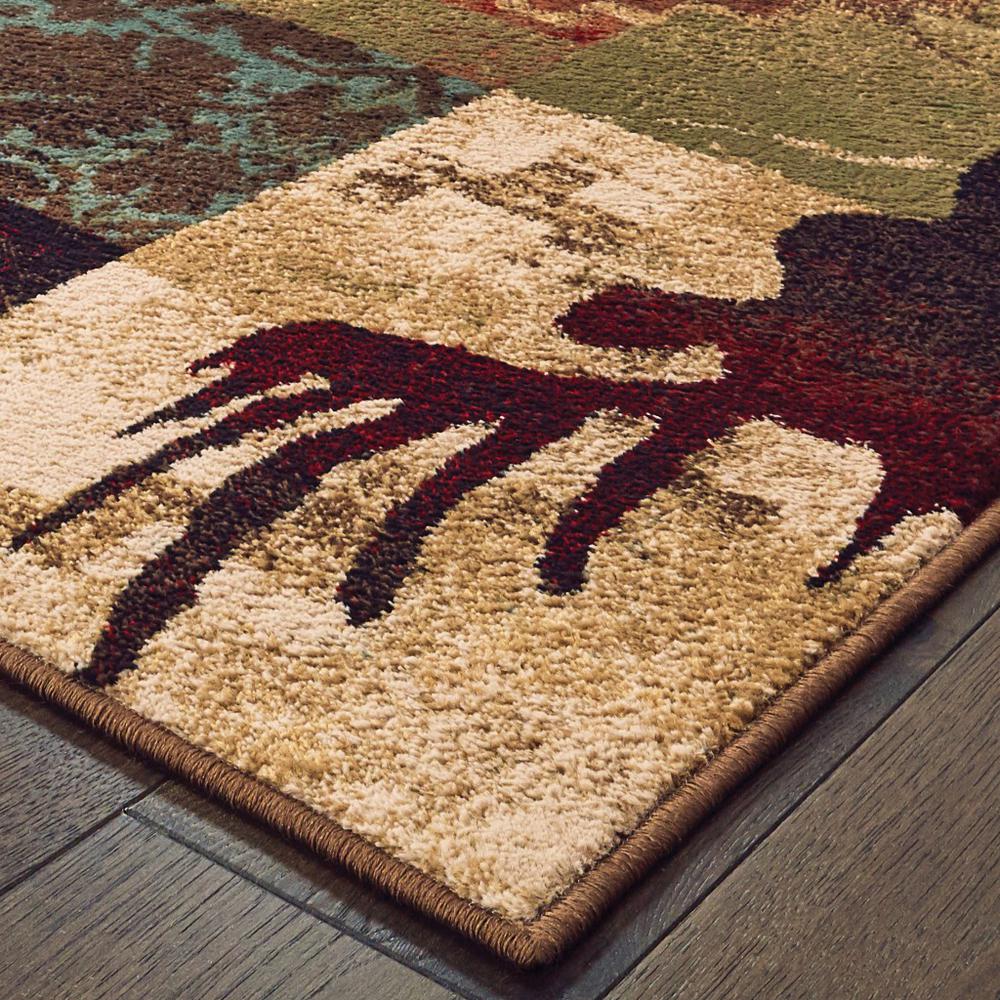 2’x3’ Rustic Brown Animal Lodge Scatter Rug - 388943. Picture 2