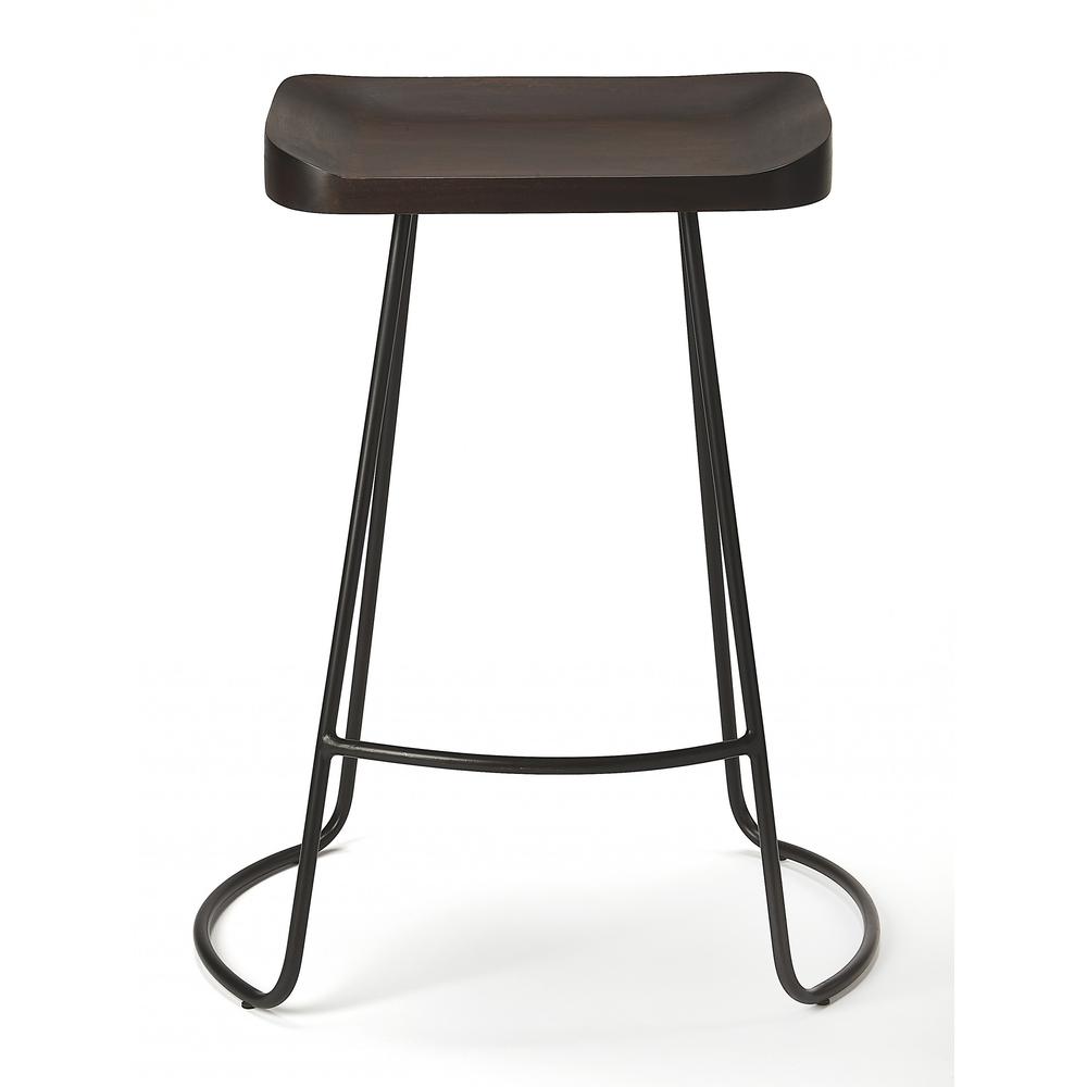 Coffee Counter Stool Dark Brown. Picture 4