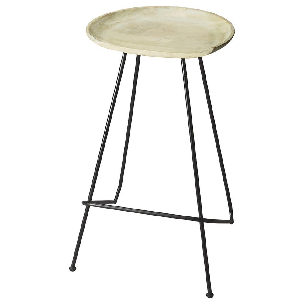 Abstract Iron Backless Bar Stool Multi-Color. Picture 1