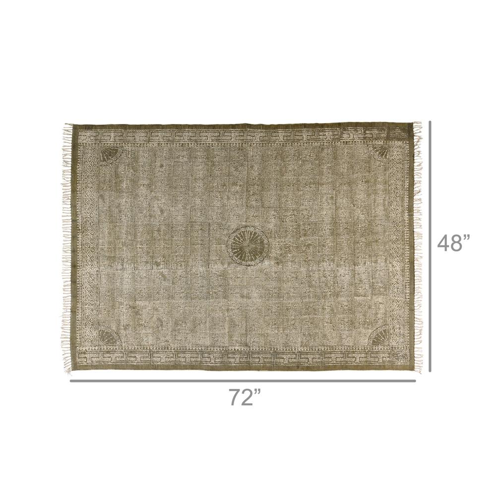 3' X 8'Putty Distressed Medallion Area Rug - 389063. Picture 2