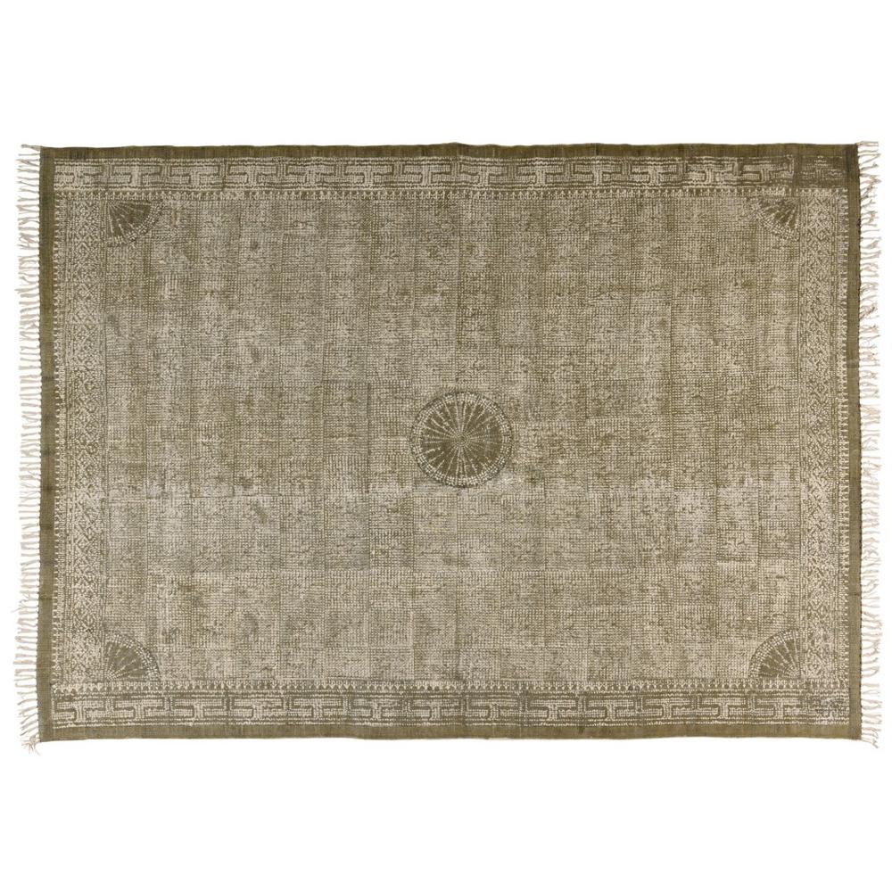 3' X 8'Putty Distressed Medallion Area Rug - 389063. Picture 4
