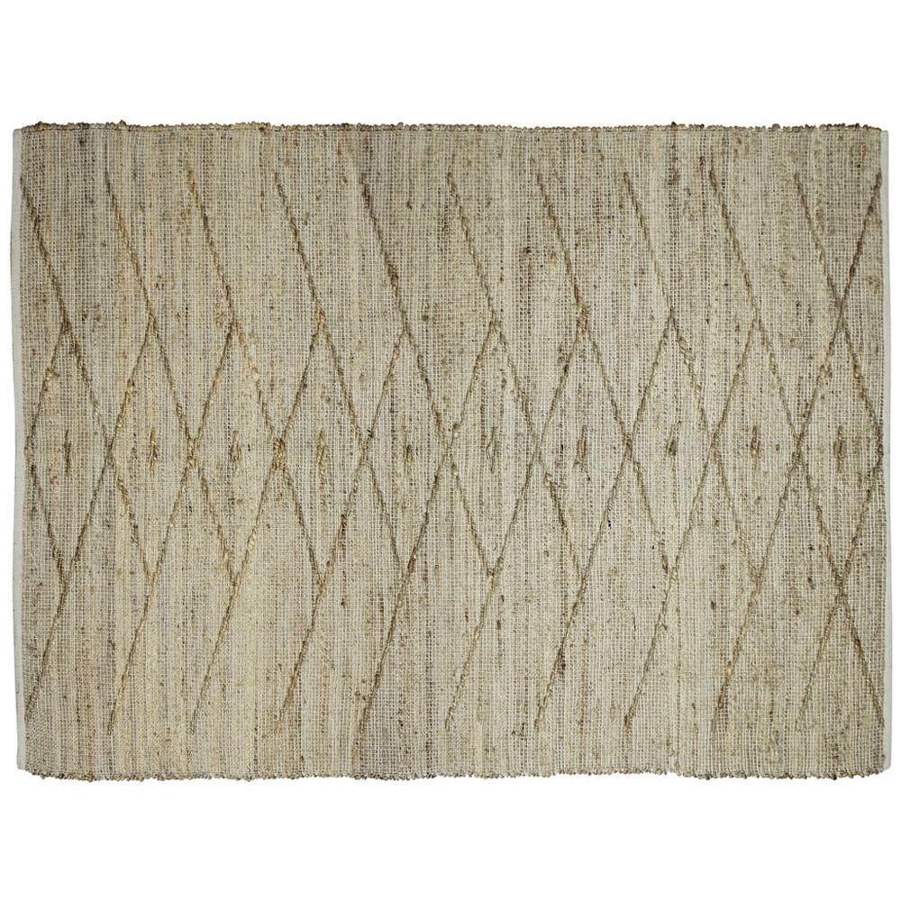 4’ x 6’ Beige Distressed Tribal Area Rug - 389084. Picture 1