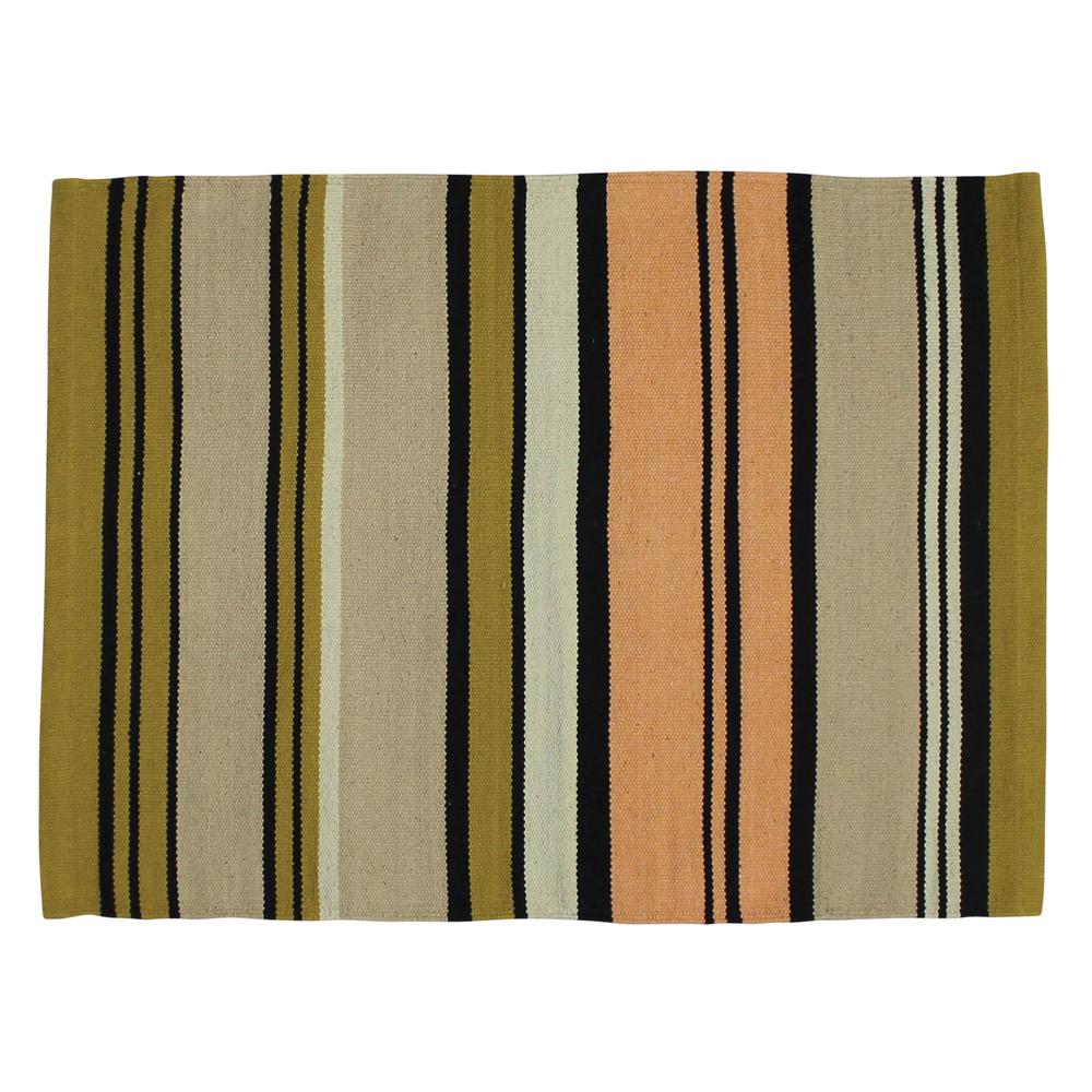 2' X 3' Multicolored Stripes Scatter Rug - 389102. Picture 1