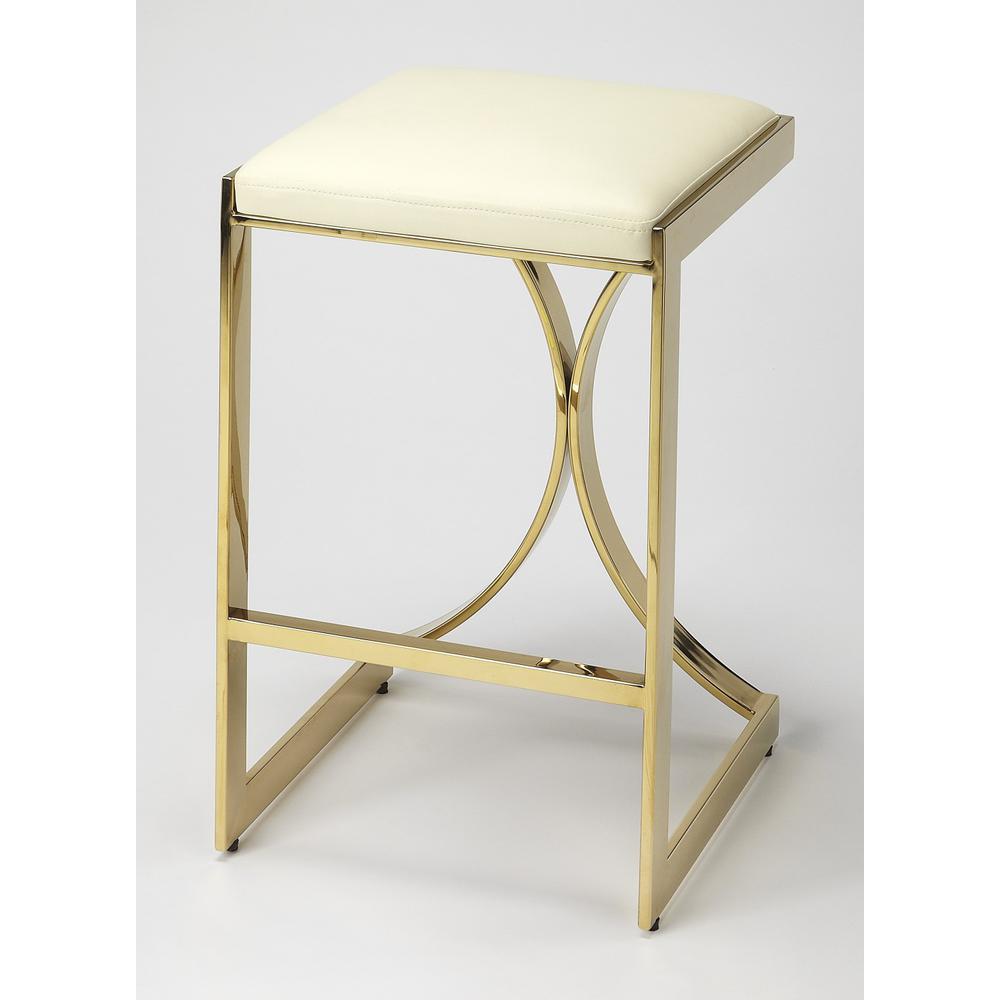 Gold Plated Counter Stool Gold. The main picture.