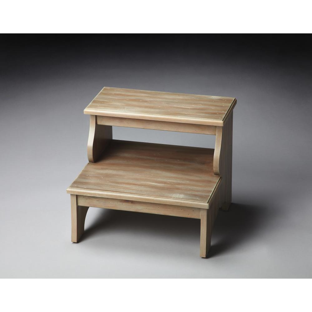 Handcrafted Driftwood Step Stool Natural. Picture 2