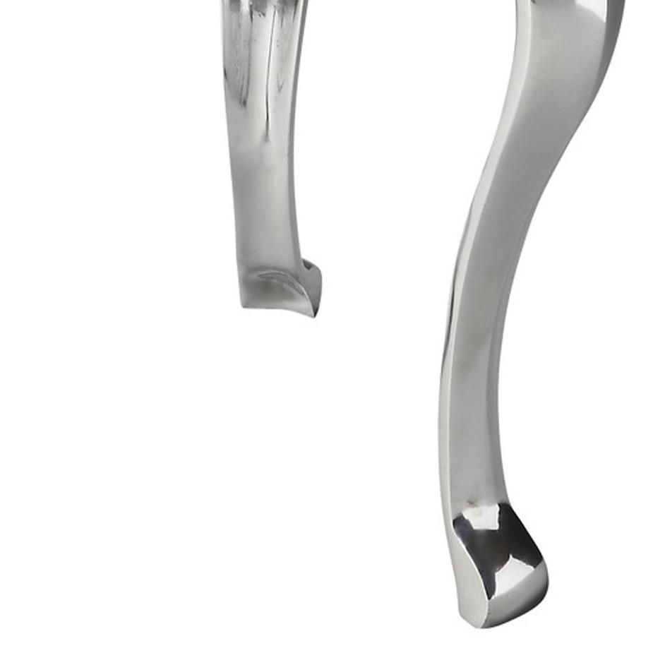 Modern Tripod Aluminum Stool Silver. Picture 2