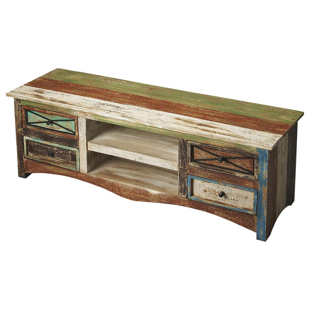 Decatur Recycled Wood Entertainment Console Assorted. Picture 2