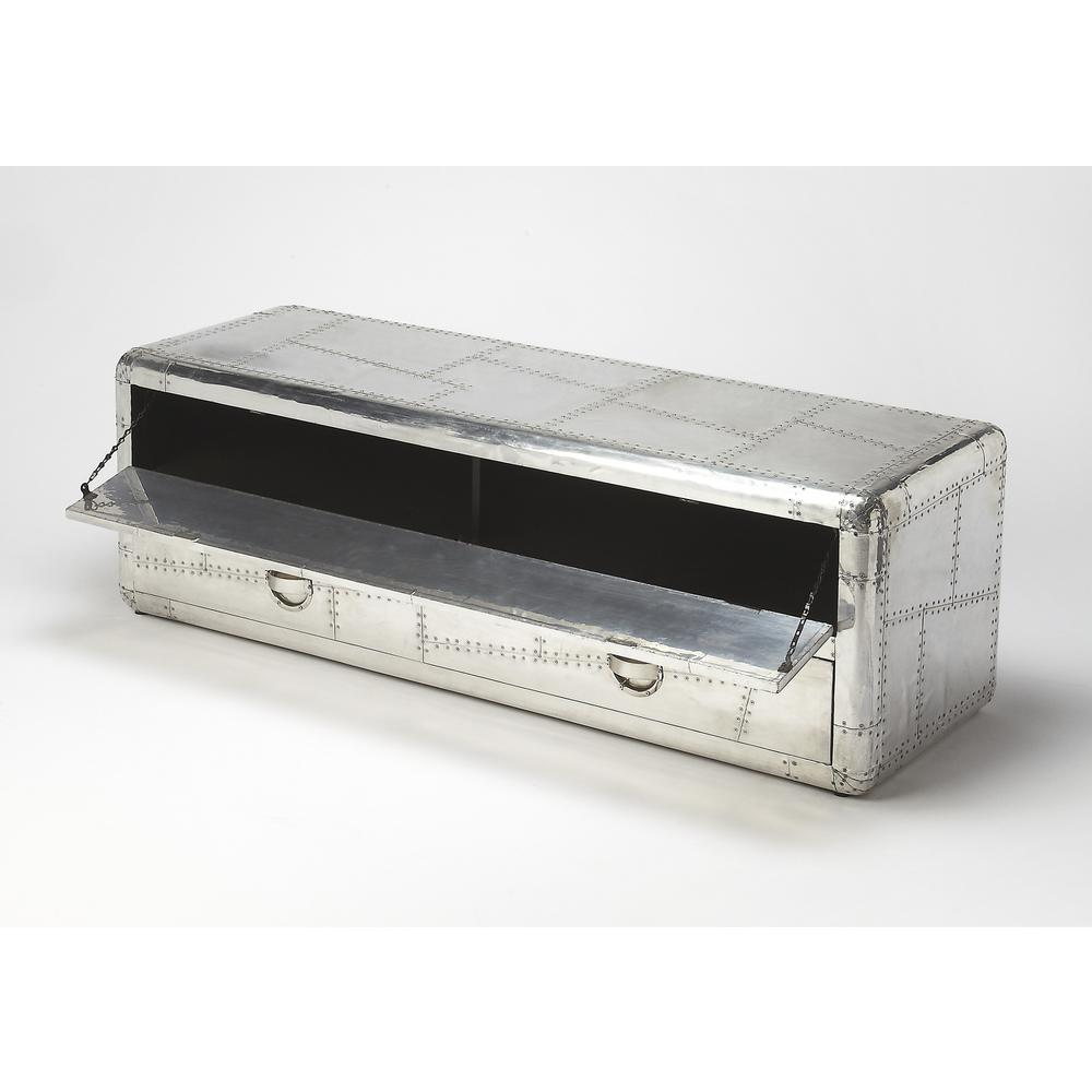 Midway Aviator Entertainment Console Silver. Picture 1