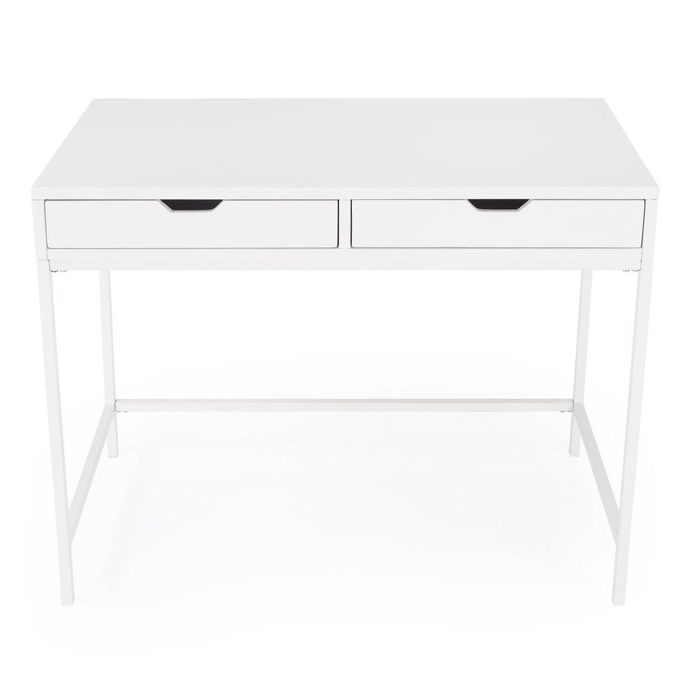 Modern Glossy White Desk. Picture 2