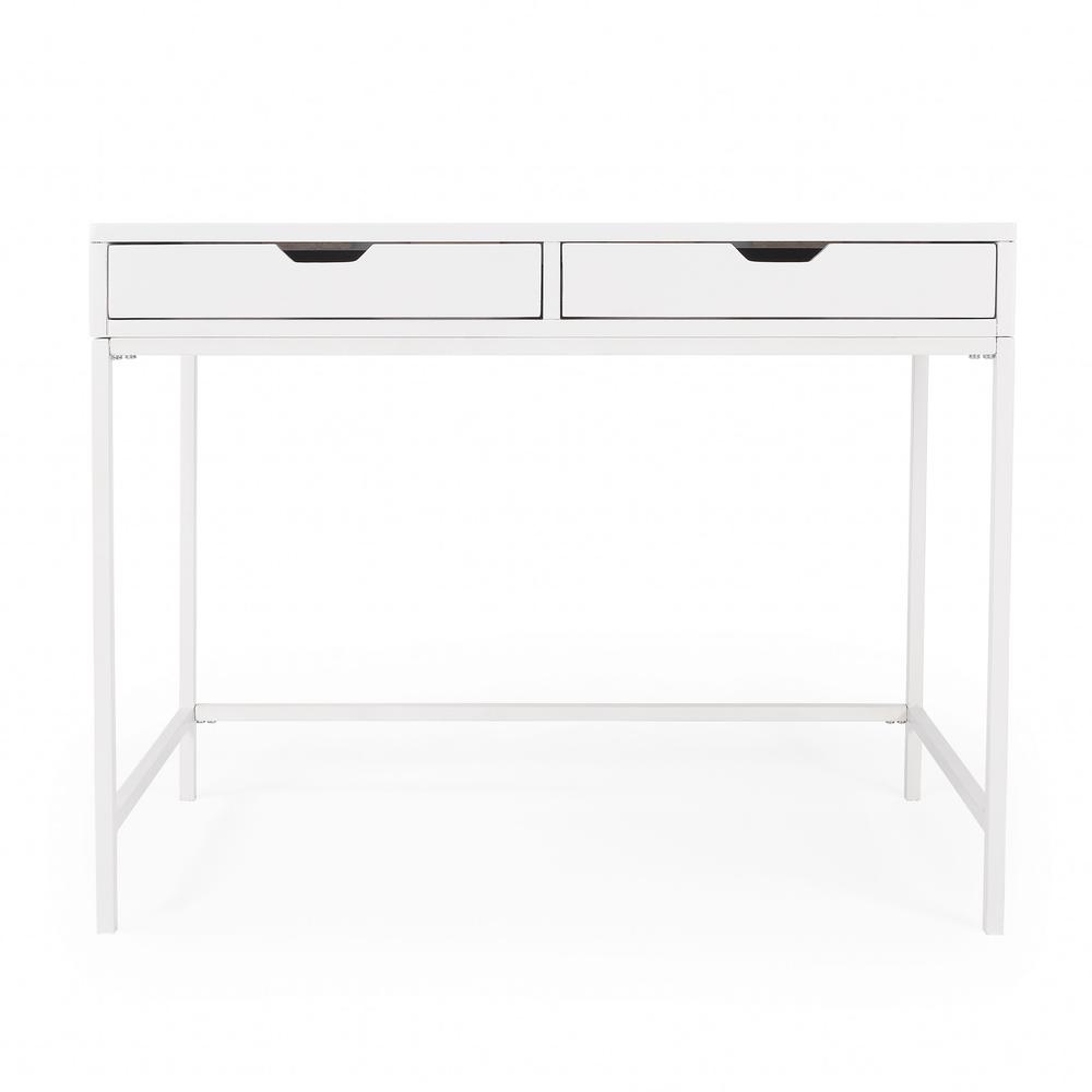 Modern Glossy White Desk. Picture 4
