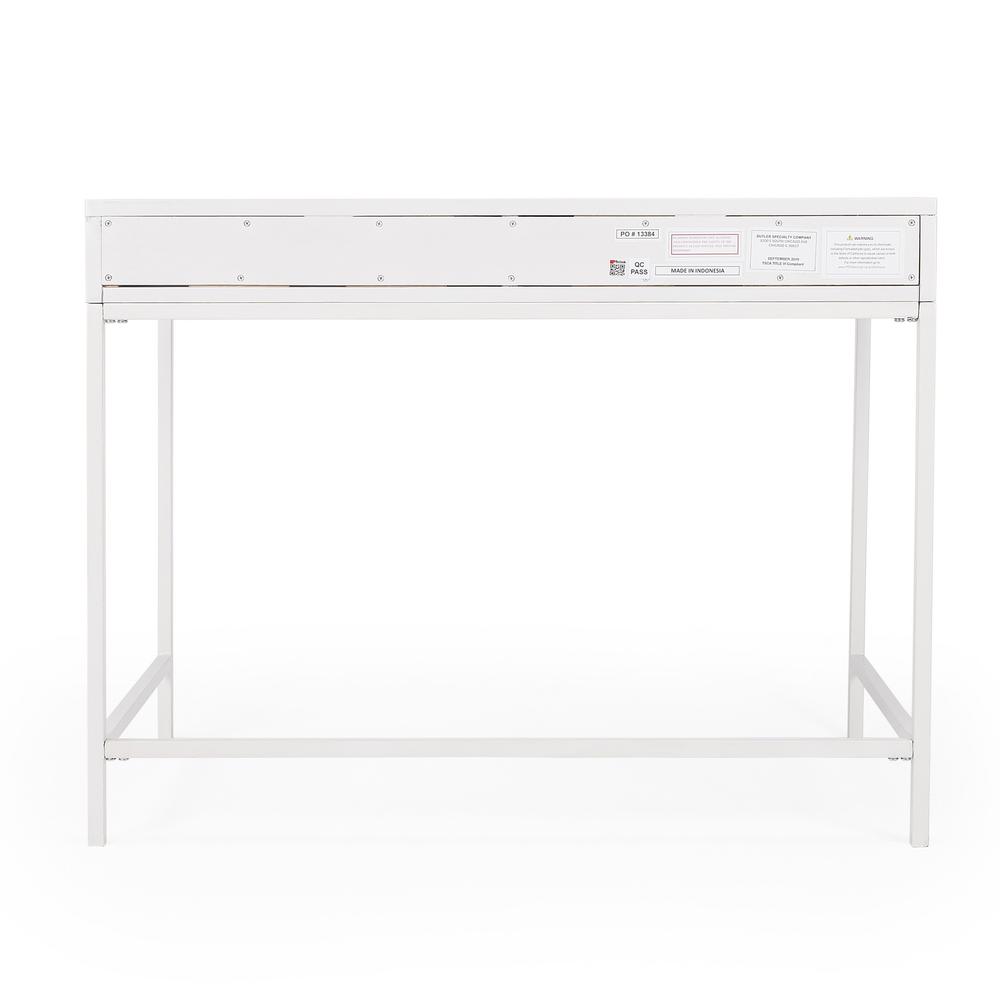 Modern Glossy White Desk. Picture 6