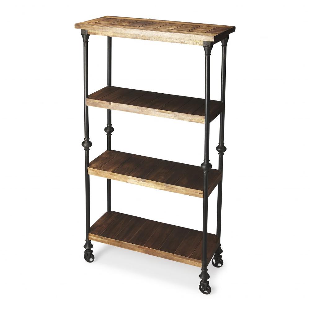 Fontainebleau Industrial Chic Bookcase Multi-Color. Picture 1
