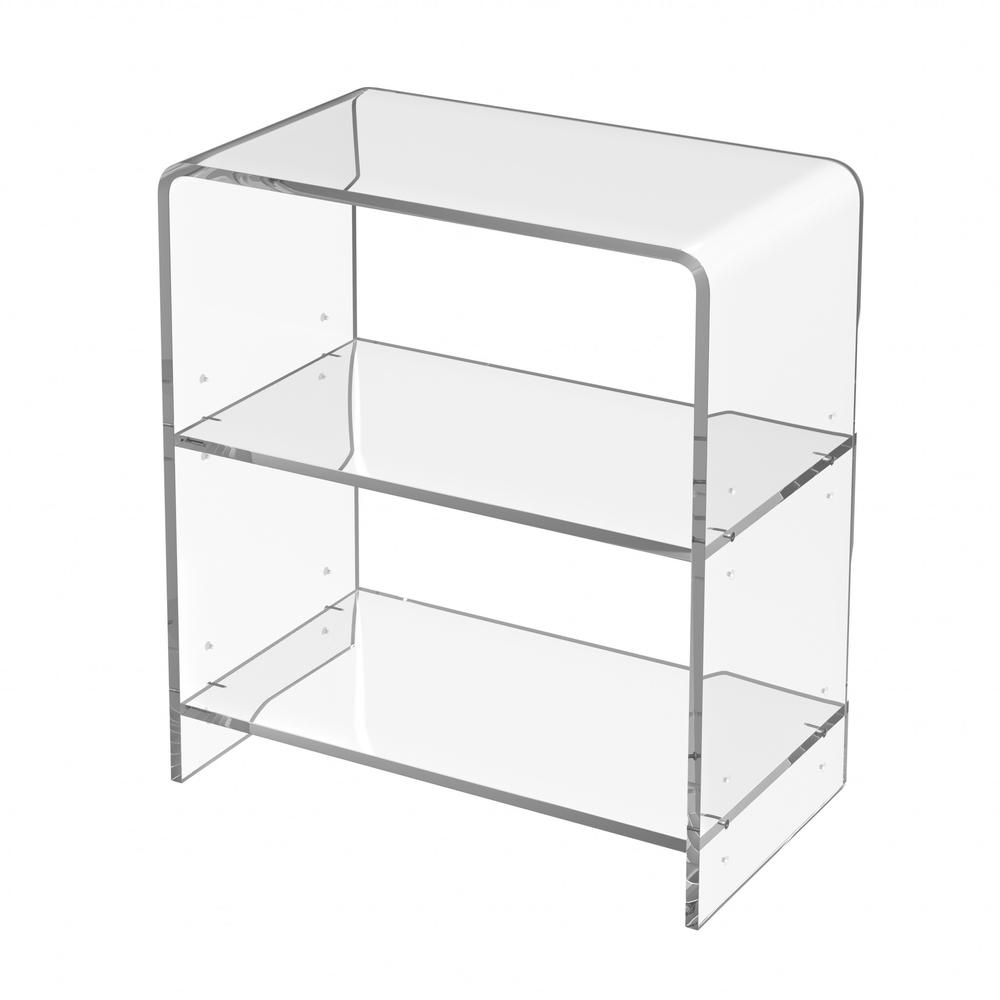 Crystal Clear Acrylic Bookcase. Picture 1
