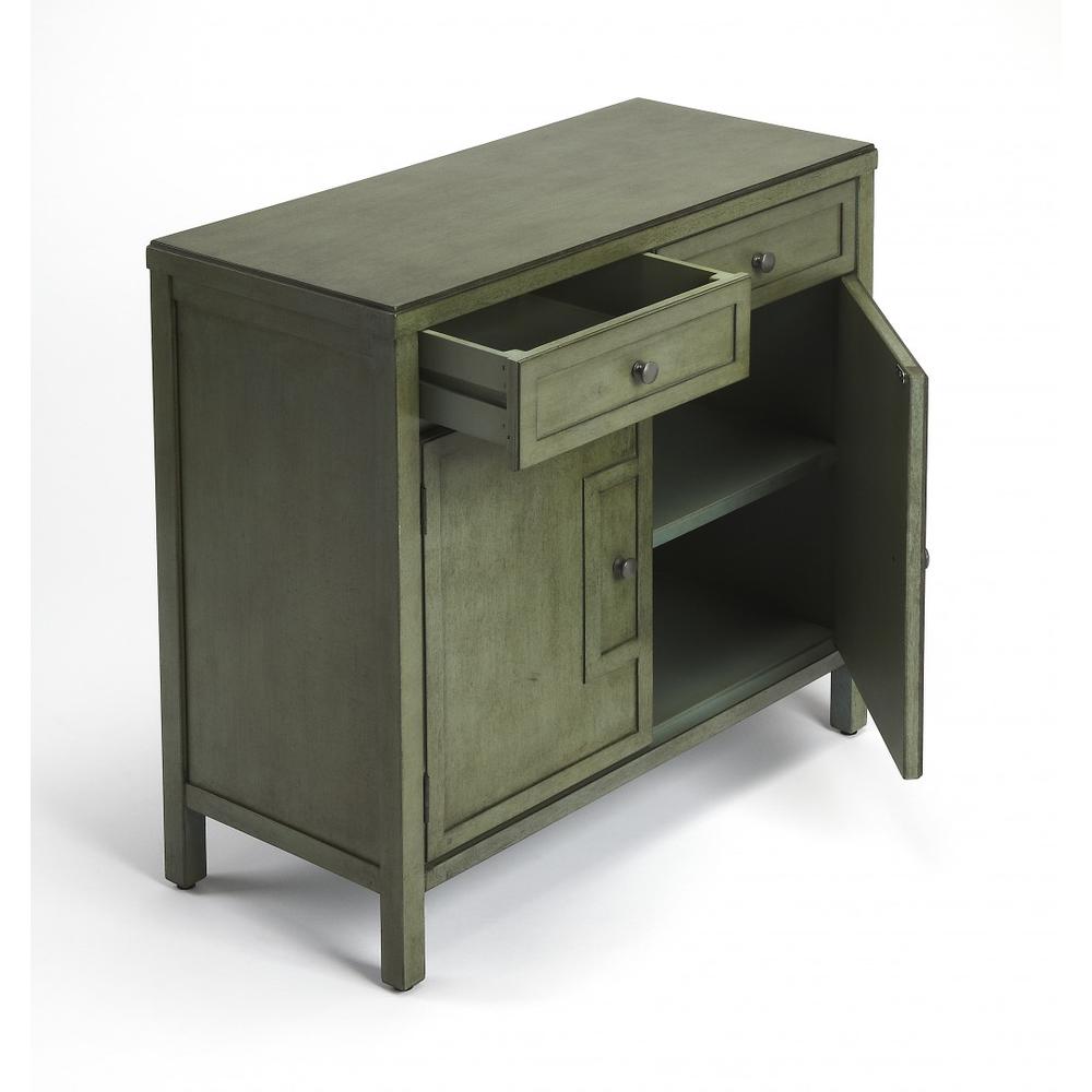 Imperial Green Console Cabinet Green. Picture 3