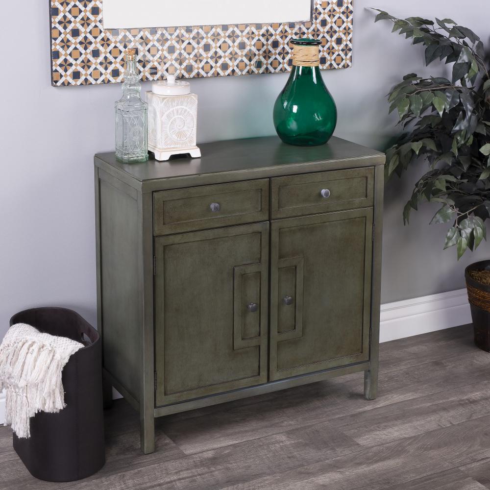 Imperial Green Console Cabinet Green. Picture 6