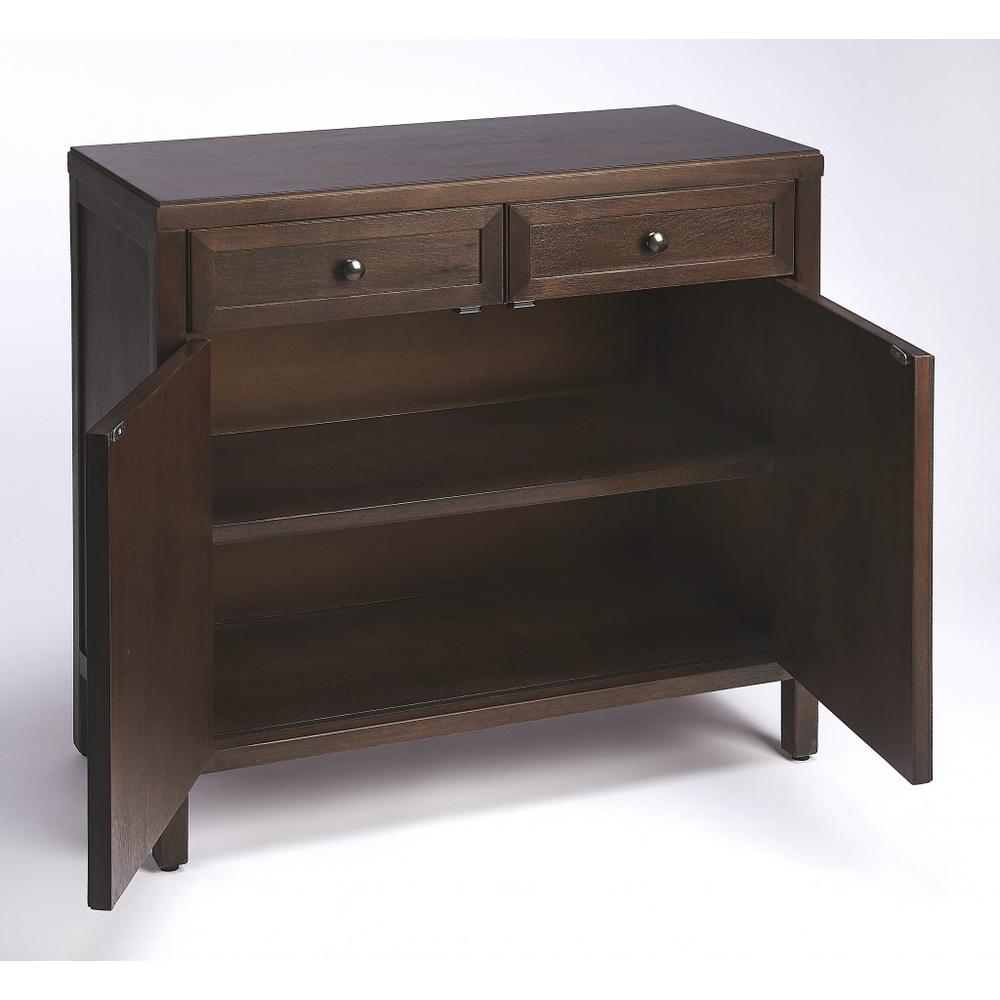 Imperial Coffee Console Cabinet Dark Brown. Picture 3