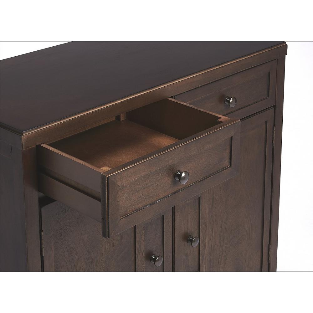 Imperial Coffee Console Cabinet Dark Brown. Picture 4