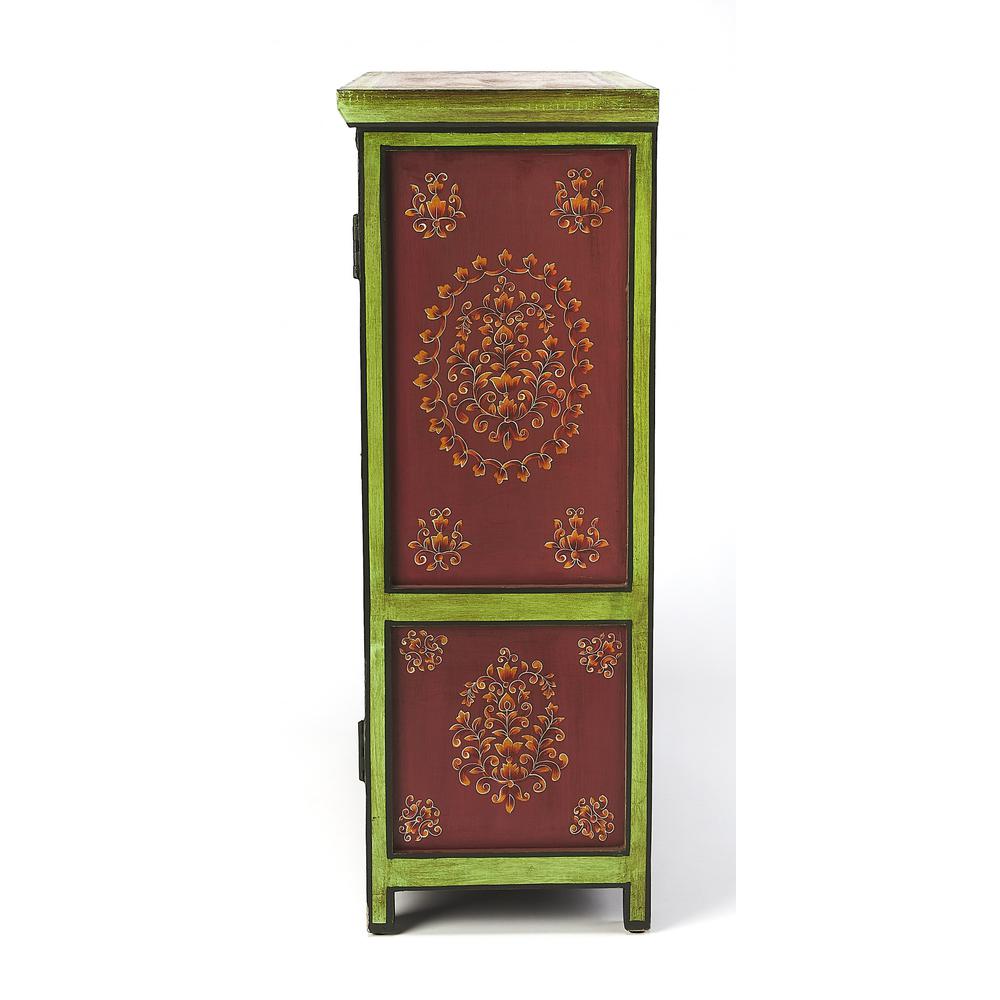 Disha Hand Painted Chest Multi-Color. Picture 5