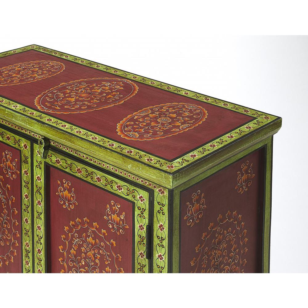 Disha Hand Painted Chest Multi-Color. Picture 6