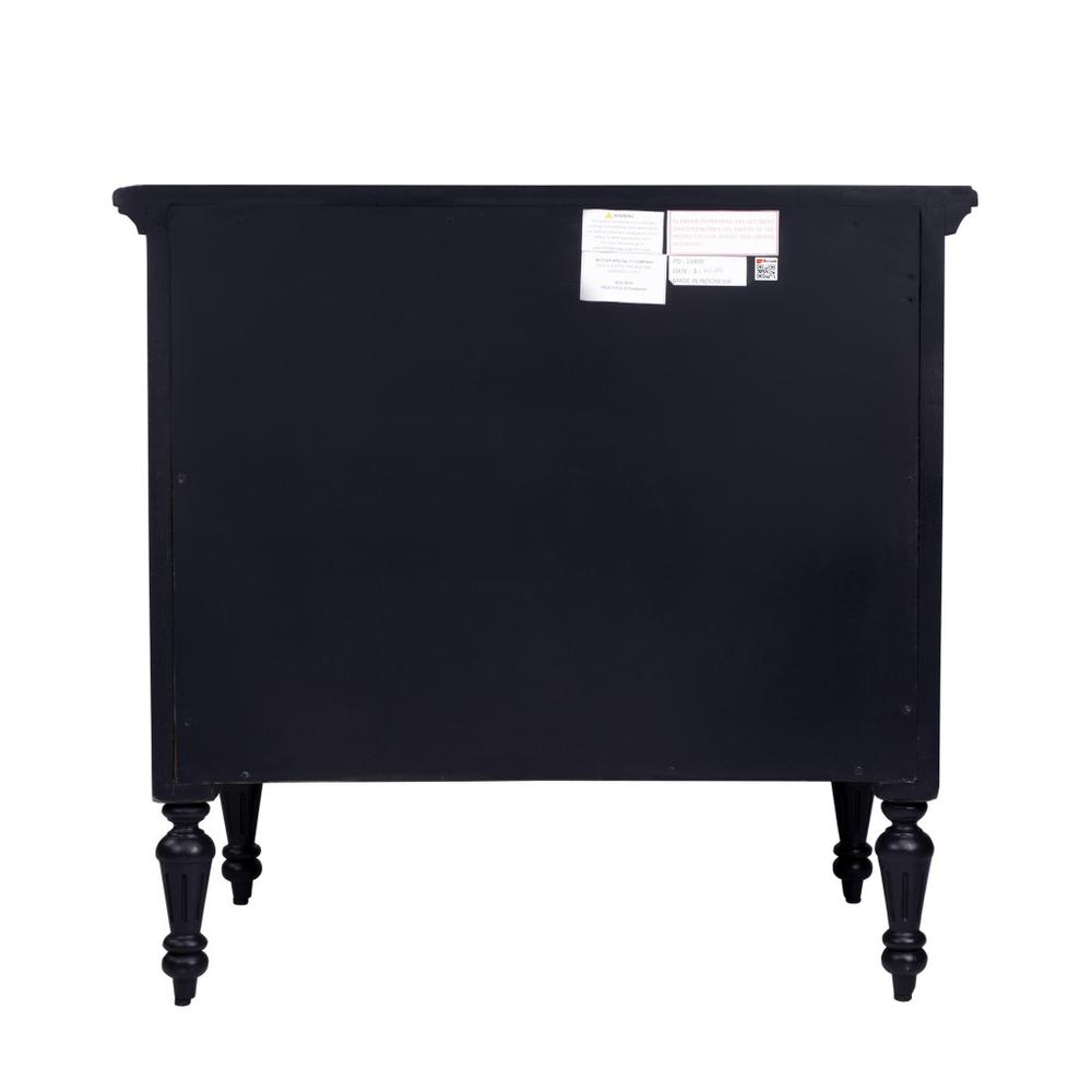 Easterbrook Black 4 Drawer Chest Black. Picture 5