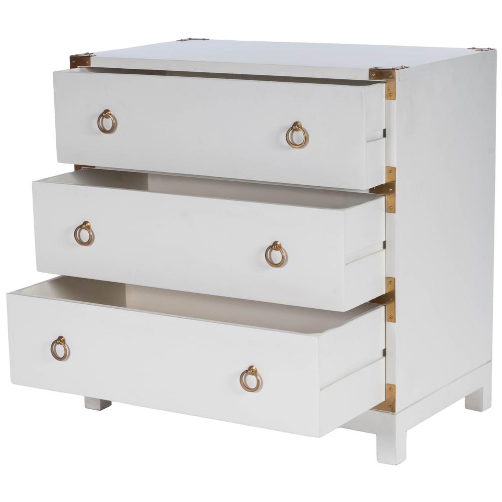 Forster Glossy White Campaign Chest White. Picture 3