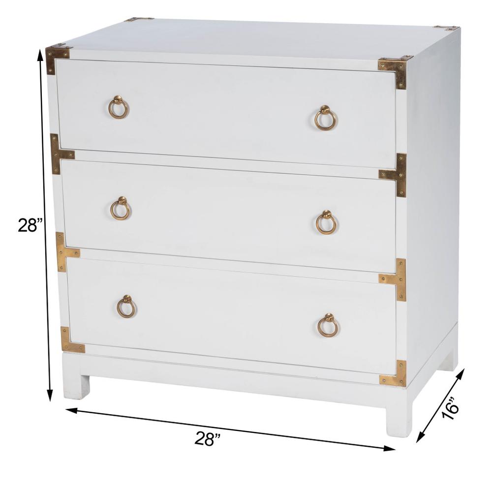 Forster Glossy White Campaign Chest White. Picture 9