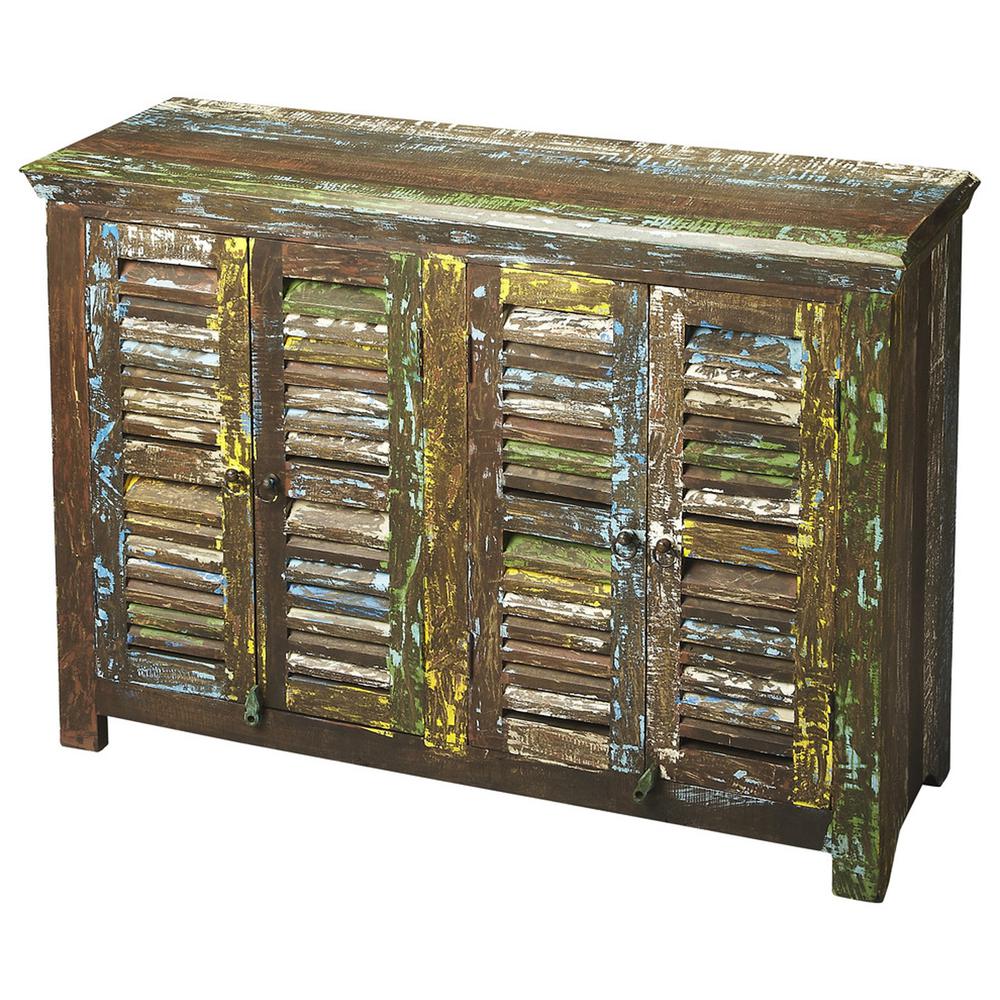Haveli Reclaimed Wood Sideboard Assorted. Picture 1
