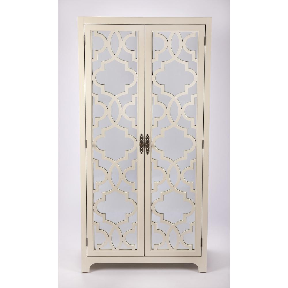 Morjanna White Tall Cabinet White. Picture 4