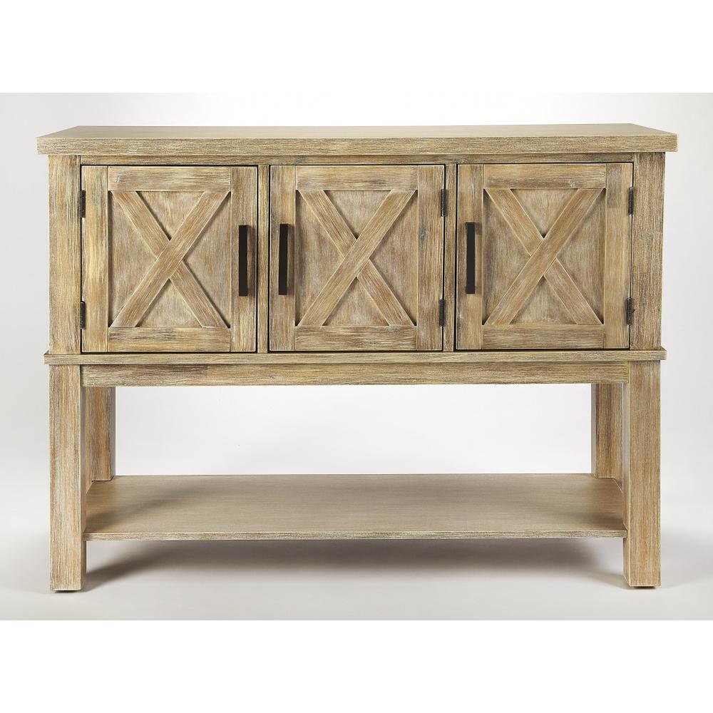 Chateau Urban Gray Buffet Natural Wood. Picture 1