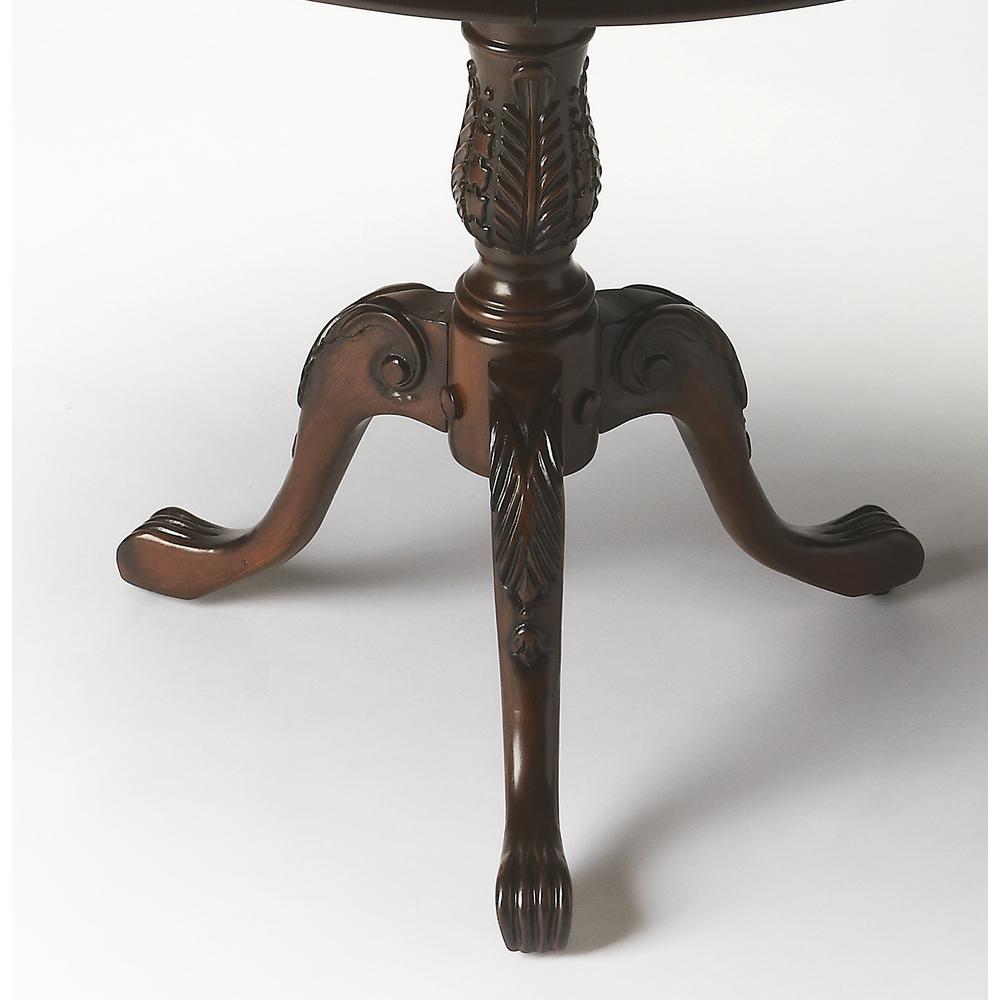 Traditional Cherry Round Pedestal Table. Picture 2