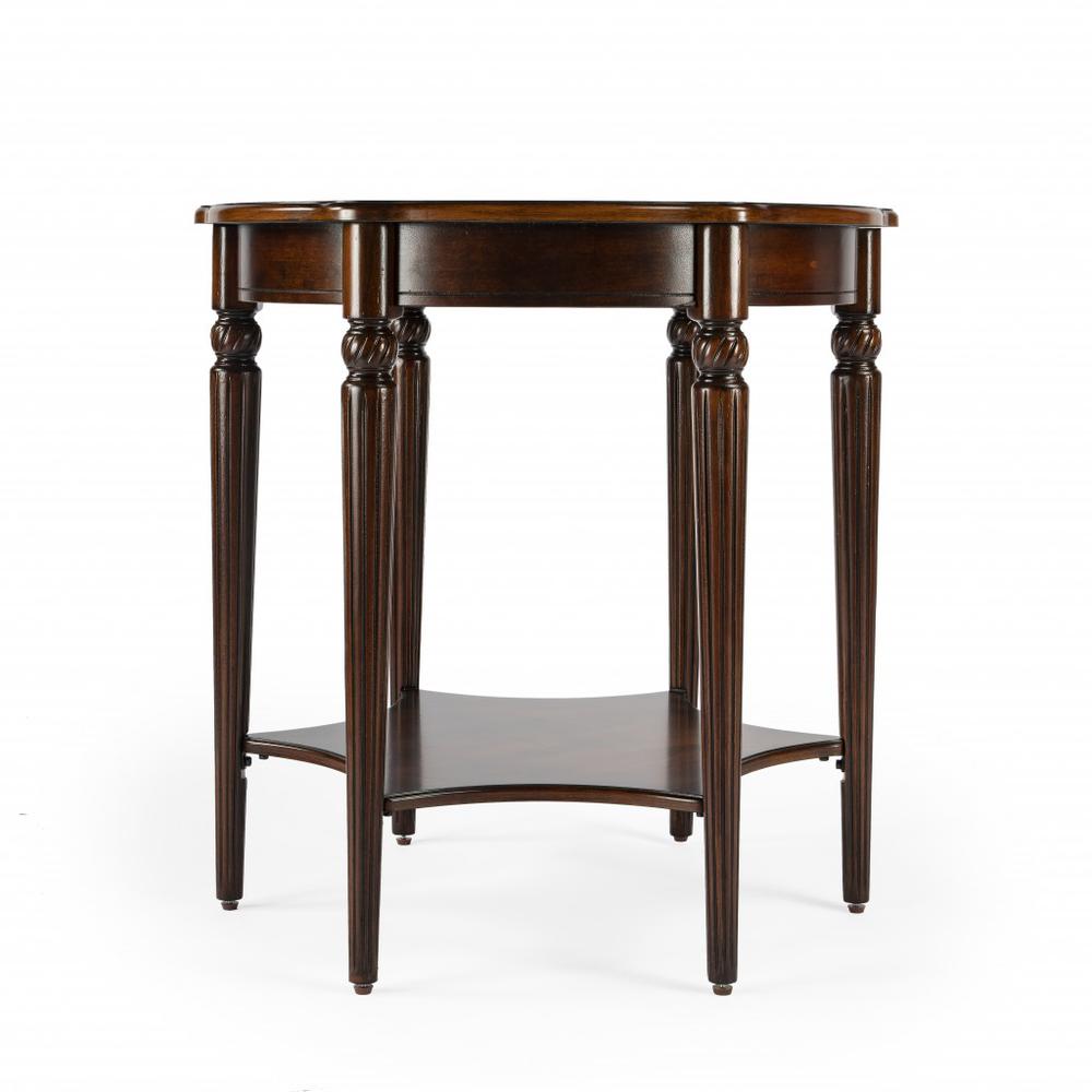 Traditional Cherry Accent Table. Picture 4