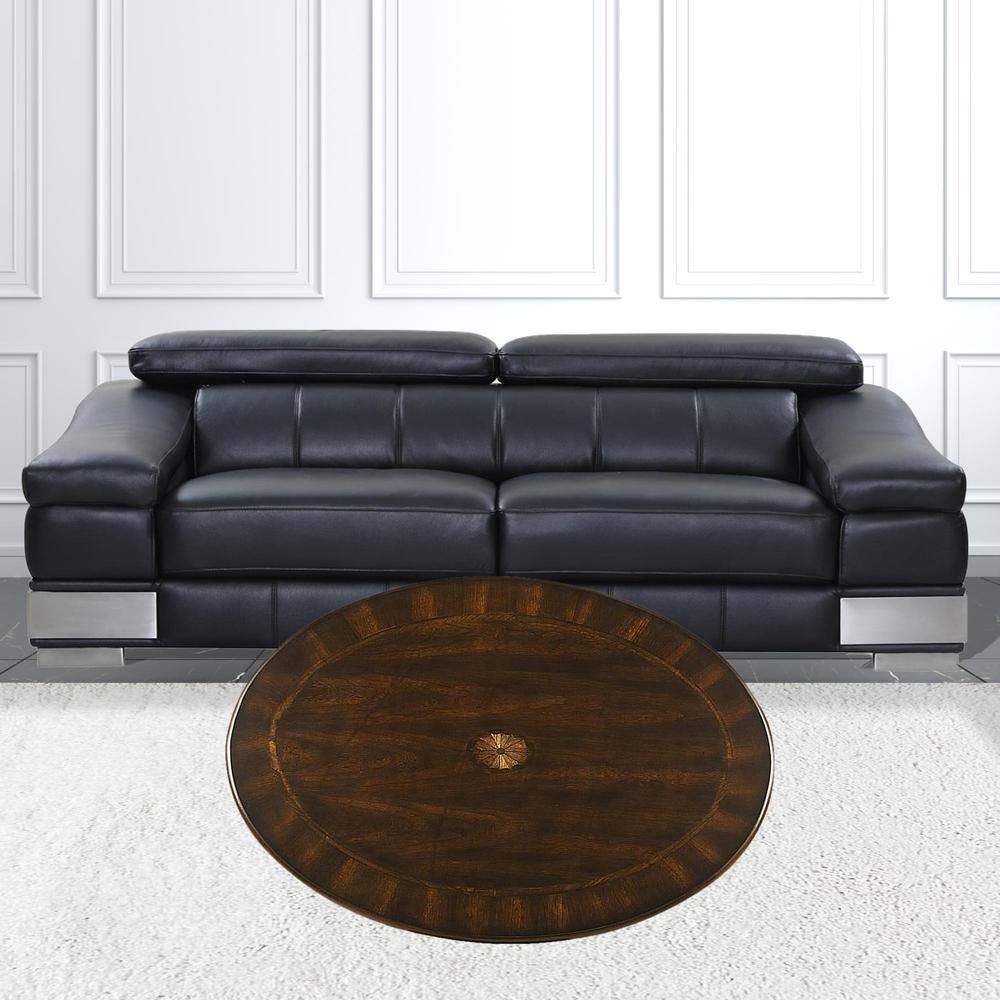 Traditional Traditional Cherry Oval Coffee Table. Picture 7