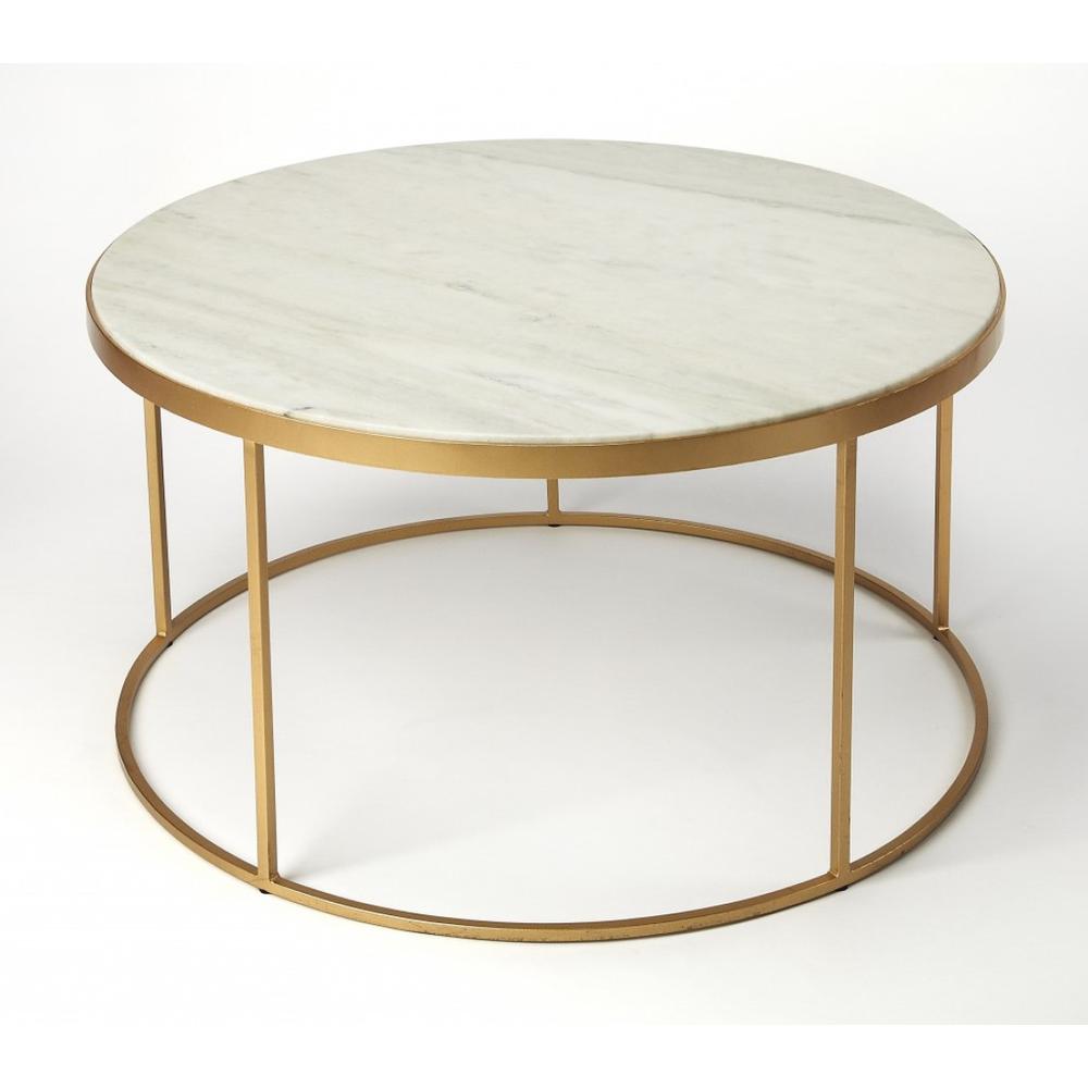 White Marble Coffee Table. Picture 1