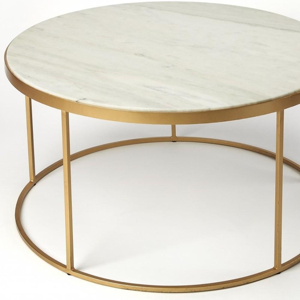 White Marble Coffee Table. Picture 5