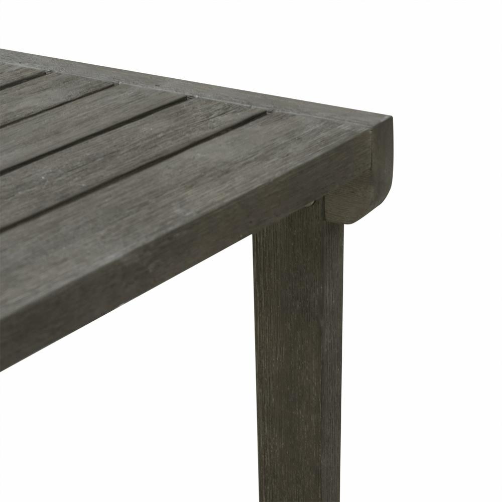 Dark Grey Outdoor Wooden Side Table Vista grey. Picture 4
