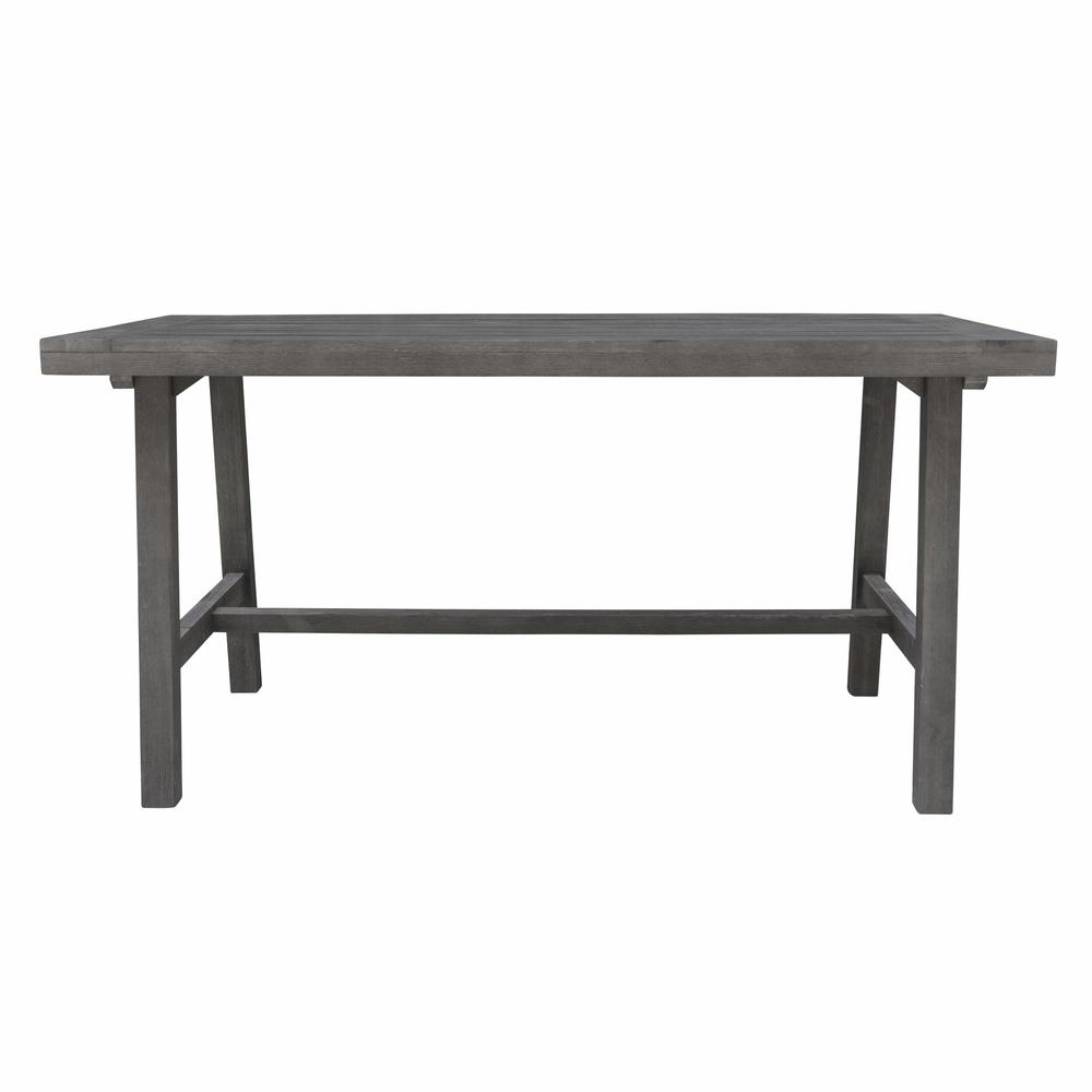 Dark Grey Dining Table with Leg Support Vista grey. Picture 5