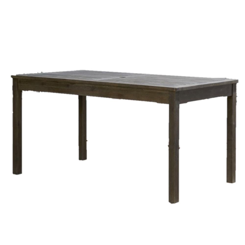 Distressed Grey Dining Table with Straight Legs Vista grey. Picture 5
