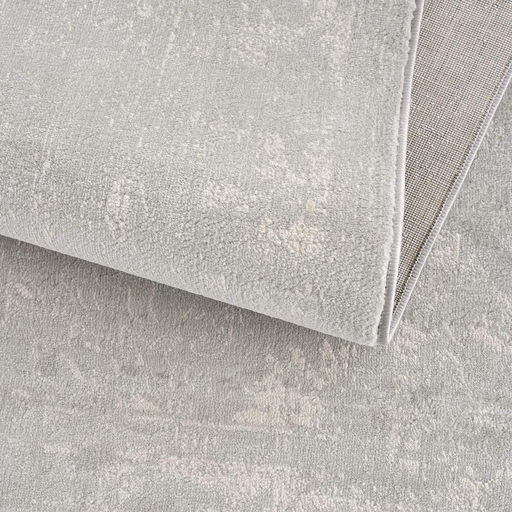 4’ x 6’ Modern Gray Distressed Area Rug Grey. Picture 5